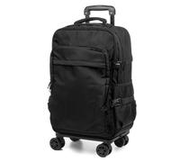 DAM Trolley mallette de cabine, en matériau léger et imperméable à haute résistance. 4 roues à 360 et amovibles. 35x23x57 cm. Noir