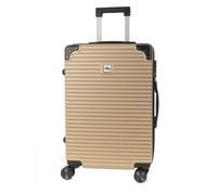 DAM Valise cabine en matériau léger ABS haute résistance avec coins renforcés. Serrure numérique et 4 roues à 360. 43x24x63 Cm. Or