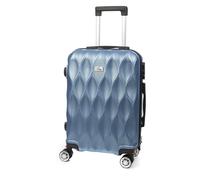 DAM Valise de cabine Trolley en matériau léger ABS de haute résistance. 4 roues doubles extraction à 360. 37x24x56 Cm. Bleu