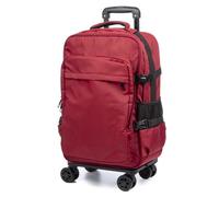 DAM Valise de cabine Trolley, en matériau léger et imperméable de haute résistance. 4 roues à 360 et amovibles. 35x23x57 Cm. Rouge