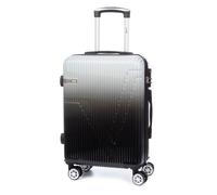 DAM Valise de cabine trolley en PP résistant à la rupture. Verrouillage numérique, 4 roues à 360. 38x21x55 Cm. Gris Clair
