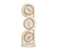 DAM Ventilateur de bureau F17. Avec 3 ventilateurs indépendants, 5 vitesses par unité et rotation 360 verticale et horizontale.