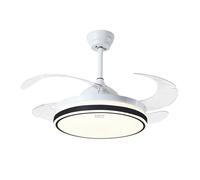 DAM Ventilateur de plafond L433. 42"" avec moteur de 30W, lumières LED réglables de 60W, 6 vitesses et rotation bidirectionnelle.