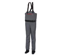 DAM Waders Respirantes Dryzone En Poitrine Gris/Noir À Bottes Intégrées