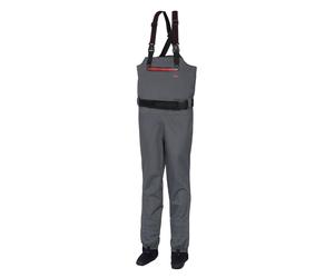 DAM Waders Respirantes Dryzone En Poitrine Gris/Noir À Bottes Intégrées