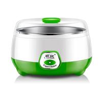 DAM Yaourtière électrique à contrôle de température constante, récipient en acier inoxydable. 16,5x16x10,8 Cm. Couleur : Vert