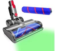 DAMAIYI Brosse LED Les Aspirateurs Compatible pour Dyson V7,V8,V10,V11,V15,Tête de Brosse Interchangeable avec Accessoire à Entraînement Direct,pour Parquets,Sols Durs et Tapis (Brosse 2PS).