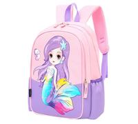 Damaiyyy Sac Enfant,Sac à Dos Scolaire Sirène Sac à Dos Enfants Super Héros Durable Réglable Maternelle Sac Scolaire Garçon Filles Livre Sac à Dos