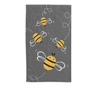 damaloo Serviette pour enfant 30 x 50 cm en coton - Serviette d'invité avec motif abeilles - Petite serviette pour garçons et filles - Serviette à main ou gant de toilette pour enfants