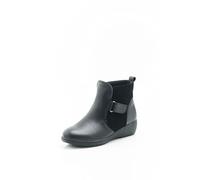 Damart - Bottines à scratchs Thermolactyl Femme Noir Taille 39