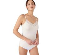 Damart - Caraco Dentelle Thermique Thermolactyl Sensitive Femme Marron Taille 46-48 (L)