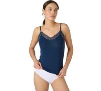 Damart - Caraco Dentelle Thermolactyl Sensitive Femme Bleu Taille 54-56 (XXL)