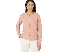 Damart - Cardigan Maille Perlée Mélange Alpaga Femme Rose Tendre Taille 38/40
