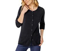Damart - Cardigan Pur Cachemire Femme Noir Taille 42/44