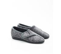 Damart - Chaussons à Scratch Femme Gris Taille 42