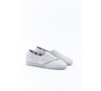 Damart - Chaussons maille gaufrée à scratch - Gris Clair 41