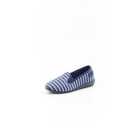 Damart - Chaussons rayés Femme Bleu Rayé Taille 38