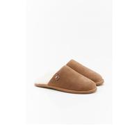 Damart - Chaussons Thermolactyl dessus croûte de cuir - Beige 40