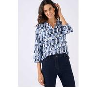 Damart - Chemisier en maille chaude - Bleu Graphique 42/44