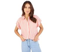 Damart - Chemisier Fleuri Ou Rayé Climatyl Femme Rouge Rayé Taille 54