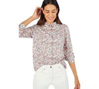 Damart - Chemisier Maille Chaude, Femme, Col Chemisier, Rose Fleuri, 50/52