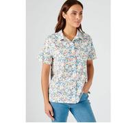 Damart - Chemisier maille imprimé Climatyl - Bleu Fleuri 54/56