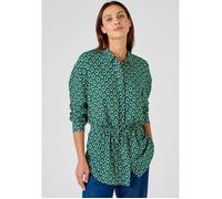 Damart - Chemisier-tunique à ceinture pure viscose - Vert Graphique 44