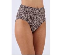 Damart - Culotte de maillot de bain taille haute Perfect Fit by Damart - Marron Animalier 42