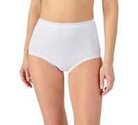 Damart - Culotte Maxi en Coton Strech Femme Blanc Taille XXL