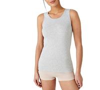 Damart - Débardeur Fine côte Thermolactyl Femme Gris Chiné Taille 54-56 (XXL)