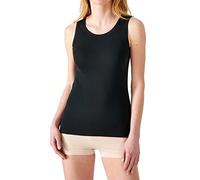 Damart - Débardeur Fine Côte Thermolactyl, Femme, Noir, Taille XL, sans Manches