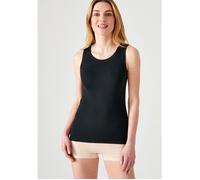 Damart - Débardeur Fine côte Thermolactyl Femme Noir Taille 54-56 (XXL)