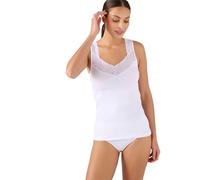 Damart Débardeur Maille Pur Coton Peigné Femme Blanc 46-48 (L)