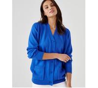 Damart - Gilet classique maille jersey - Bleu Porcelaine 58