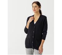 Damart - Gilet classique maille jersey - Noir 38/40