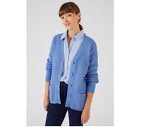 Damart - Gilet maille fantaisie - Bleu 34/36