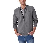 Damart - Gilet Molleton Zippé Homme Gris Chiné Taille L (102-109)