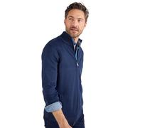 Damart - Gilet Zippé Col Montant Homme Bleu Taille M (94-101)