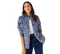 Damart - Gilet zippé Polaire Thermolactyl Femme Bleu Imprimé Taille 38/40