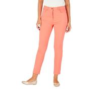 Damart - Jean Slim 7/8ème 5 Poches by pour Femme, Coupe Ajustée, Corail, 44