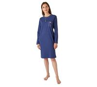 Damart - Liquette Maille Jersey Long 95 Cm Femme Bleu Taille 46-48 (L)
