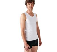 Damart - Lot De 2 Débardeurs Essential Pur Coton Peigné Homme Blanc Taille 3XL (126-133)