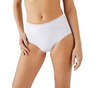 Damart - Lot de 3 Culottes midi Coton Stretch + 1 Gratuite Femme Blanc Taille S