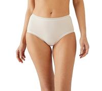 Damart - Lot de 3 Culottes midi Coton Stretch + 1 Gratuite Femme Marron Taille S