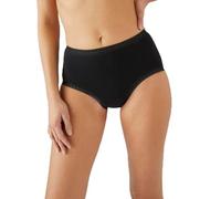 Damart - Lot de 3 Culottes midi Coton Stretch + 1 Gratuite Femme Noir Taille L