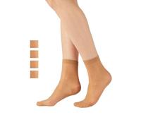 Damart - Lot De 4 Paires De Socquettes Voile 15D Femme Marron Taille 40/41