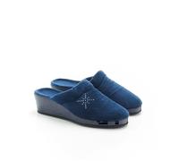 Damart - Mules Fantaisie strassée Femme Bleu Taille 41