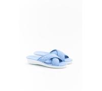 Damart - Mules ouvertes en tissu éponge - Bleu 39