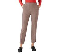 Damart - Pantalon 7/8ème Bi-Stretch pour Femme, Coupe Standard, Beige Petits Carreaux, 50