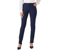 Damart - Pantalon Toile Stretch pour Femme, Coupe Ajustée, Marine, 46